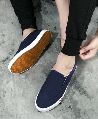 Casual Unisex Slip-on Sneakers - Blue